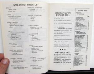 1969 GMC Truck Owners Manual Care & Op Instructions Astro 95 HD