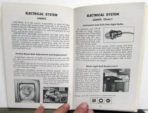1969 GMC Truck Owners Manual Care & Op Instructions Astro 95 HD