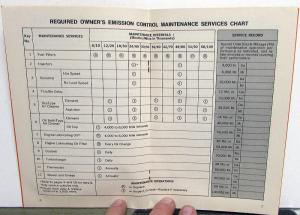 1973 GMC Truck Emissions Maintenance & Warranty Info Detroit Diesel Engines Bus