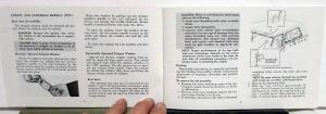 1973 GMC Truck Owners Manual Care & Op Instructions Pickup CK 1500-3500 Models