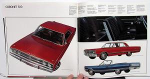 1967 Dodge Coronet RT 500 Sales Brochure 440 Hemi 426