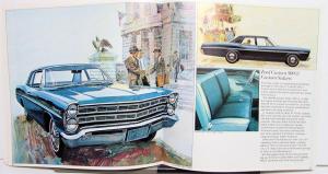 1967 Ford LTD XL Galaxie 500 Custom 500 Wagons Color Sales Brochure Revised