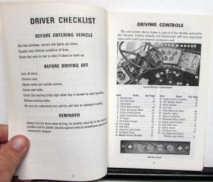 1974 GMC Truck Owners Manual Care & Op Instructions Astro 95 HD Models