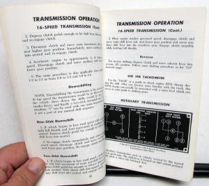 1974 GMC Truck Owners Manual Care & Op Instructions Astro 95 HD Models