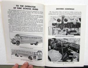 1973 GMC Truck Owners Manual Care & Op Instructions School Bus Gas & Diesel