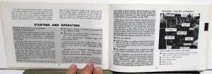 1973 GMC Van Owners Manual Care & Op Instructions Vandura Rally Wagon STX