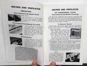 1974 GMC Truck Owners Manual Care & Op Instructions All Diesel Models
