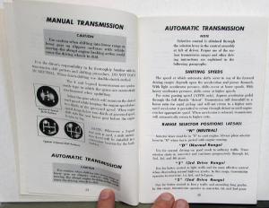 1974 GMC Truck Owners Manual Care & Op Instructions School Buses Gas & Diesel