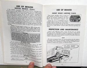 1974 GMC Truck Owners Manual Care & Op Instructions School Buses Gas & Diesel