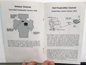 1974 GMC Truck Emission Control Maintenance & Warranty Info Gas Series 4500 & Up