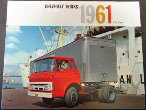 1961 Chevrolet Truck Tilt Cab T60 70 80 Series Sales Brochure Original