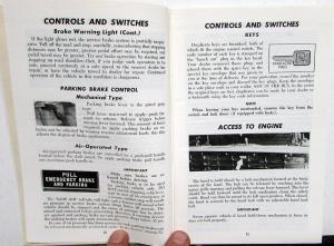1975 GMC Truck Owners Manual Care & Op Instructions School Buses