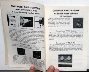 1975 GMC Truck Owners Manual Care & Op Instructions All Diesel Models