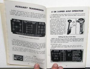 1975 GMC Truck Owners Manual Care & Op Instructions All Diesel Models