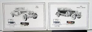 1988 Classic Cars Commemorative USPS Stamp Set AACA Packard Cord Duesenberg