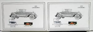 1988 Classic Cars Commemorative USPS Stamp Set AACA Packard Cord Duesenberg