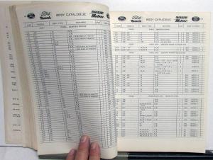 1955 1956 Ford Monarch Mercury Meteor Canadian Dealer Body Parts Catalog Book