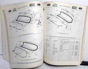 1955 1956 Ford Monarch Mercury Meteor Canadian Dealer Body Parts Catalog Book
