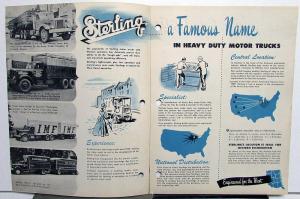 1949 Sterling Truck Dealer Sales Brochure Highway Transport Models Orig