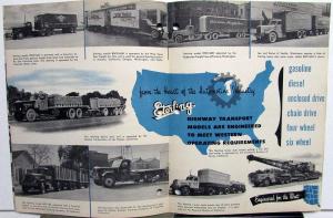 1949 Sterling Truck Dealer Sales Brochure Highway Transport Models Orig