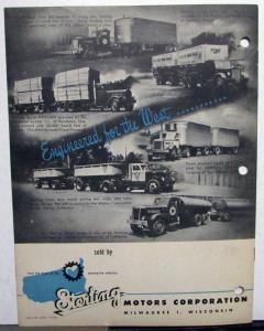 1949 Sterling Truck Dealer Sales Brochure Highway Transport Models Orig