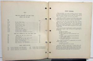 1938 Ford Canadian Dealer Body Parts Catalog Book Original Car Commercial Truck