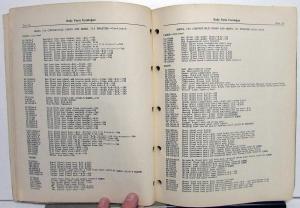 1938 Ford Canadian Dealer Body Parts Catalog Book Original Car Commercial Truck