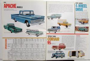 1961 Chevrolet Truck Full Line Models & Specifications Sales Folder Original