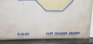 1966-1968 Chevrolet Owners Manual Glove Box Bag Camaro Corvette Chevelle Pickup