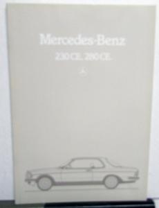 1981 Mercedes Benz Foreign Dealer German Text Sales Brochure 230 280 CE