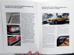 1981 Mercedes Benz Foreign Dealer German Text Sales Brochure 230 280 CE