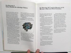 1981 Mercedes Benz Foreign Dealer German Text Brochure 240 300 TD 230 280 TE