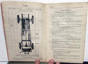 1929 Studebaker Commander Eight Owners Manual Care & Op Instructions Original