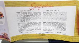 1946 Chrysler Sales Brochure Features Town and Country Woody Windsor New Yorker