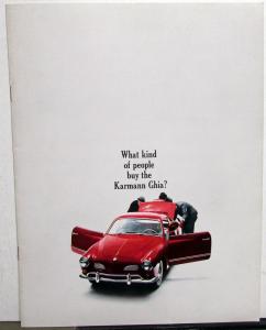 1966 Volkswagen VW Karmann Ghia Dealer Sales Brochure Features Specs