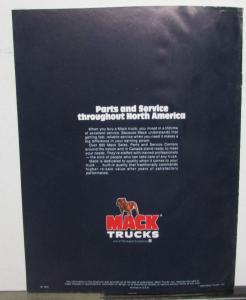 1978 Mack Truck MR Series Refuse Sales Brochure Garbage Refuse Fuel Construction