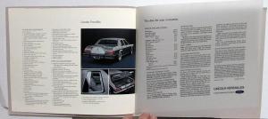 1977 Lincoln Versailles Dealer Prestige Sales Brochure Features Options Specs
