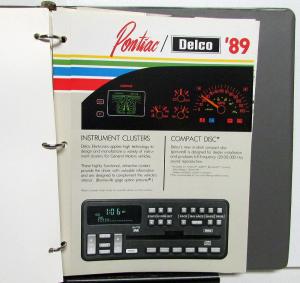 1989 Pontiac Product Guide Data Book Fleet Edition Firebird Grand Prix Safari