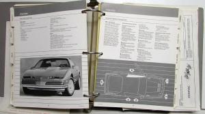 1988 Pontiac Product Dealer Album Data Book Fiero Firebird Grand Prix Safari