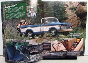 1977 Ford Pickups Dealer Sales Brochure F 100 250 350 Truck Models Original