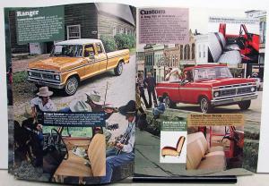 1977 Ford Pickups Dealer Sales Brochure F 100 250 350 Truck Models Original