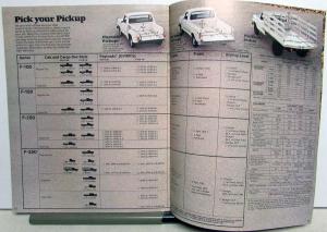 1977 Ford Pickups Dealer Sales Brochure F 100 250 350 Truck Models Original