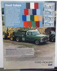 1977 Ford Pickups Dealer Sales Brochure F 100 250 350 Truck Models Original