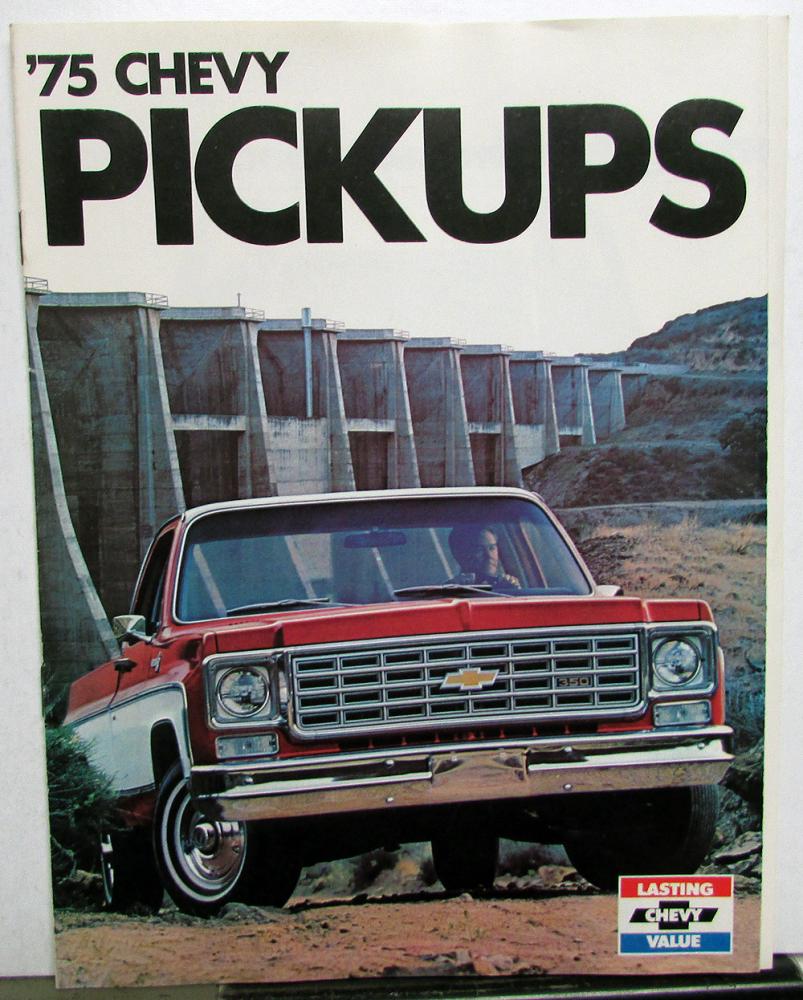 1975 Chevrolet Chevy Pickup CK 10 20 30 Truck Dealer Sales Brochure Original