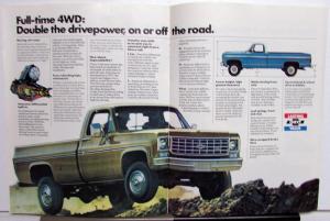 1975 Chevrolet Chevy Pickup CK 10 20 30 Truck Dealer Sales Brochure Original