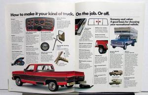 1975 Chevrolet Chevy Pickup CK 10 20 30 Truck Dealer Sales Brochure Original