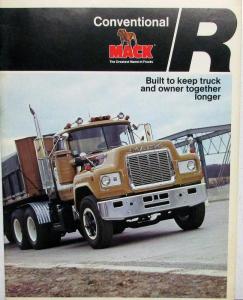 1977 Mack Trucks R Series Conventional Sales Brochure