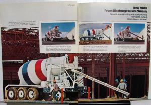 1976 Mack Truck HMN Front Discharge Mixer Chassis Sales Brochure