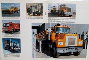 1980 Mack Truck Public Service Sales Brochure Refuse Roads & Street Fire