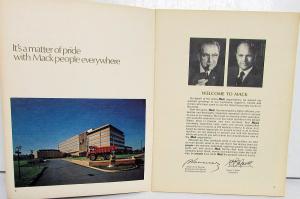 1970s Mack Trucks History Brochure Booklet